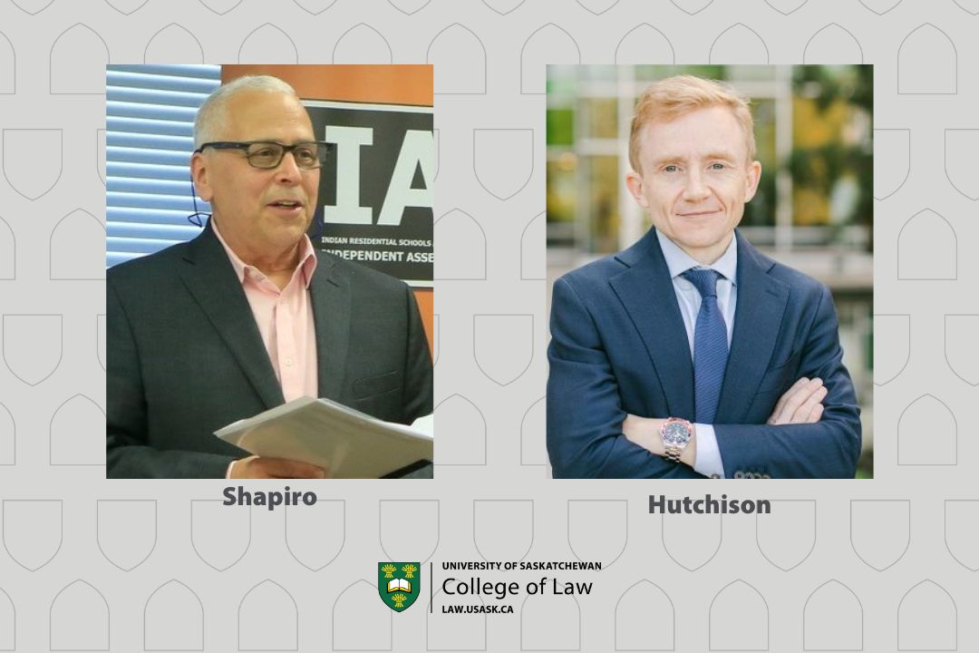 Head and shoulders photos of Daniel Shapiro and Camden Hutchison on a grey background.