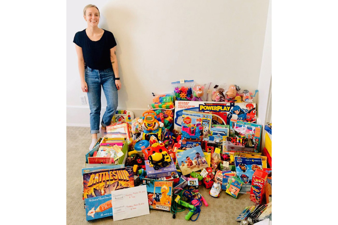 USask students Allyse Cruise and Courtenay Catlin have organized a donations drive to give toys to children and families who can't afford to buy them right now. (Photo courtesy: Allyse Cruise)